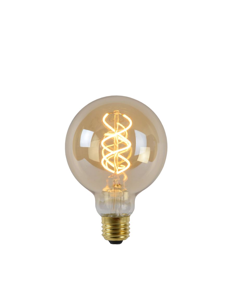 Ampoule LED dimmable, globe 95 opale, 9 watt, culot e27, blanc chaud