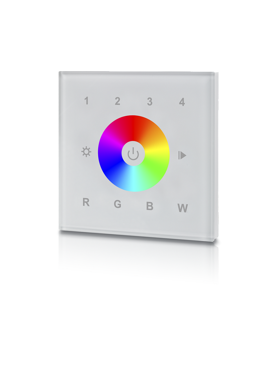 ZIGBEE CONTROLEUR MURAL RGB/RGBW 4 ZONES BLANC (230VAC)