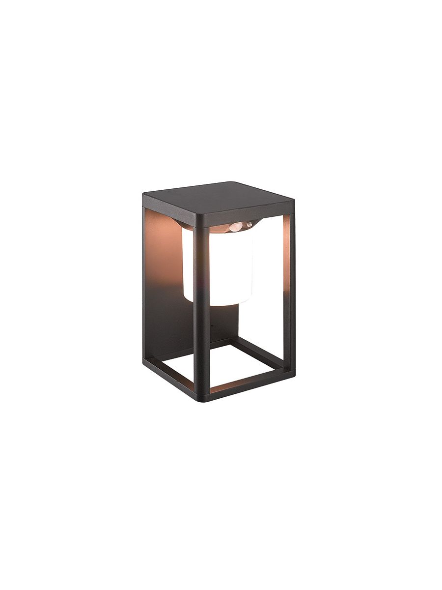 OUTDOOR WALL LIGHT LED WITH SOLAR 2W GRAPHITE