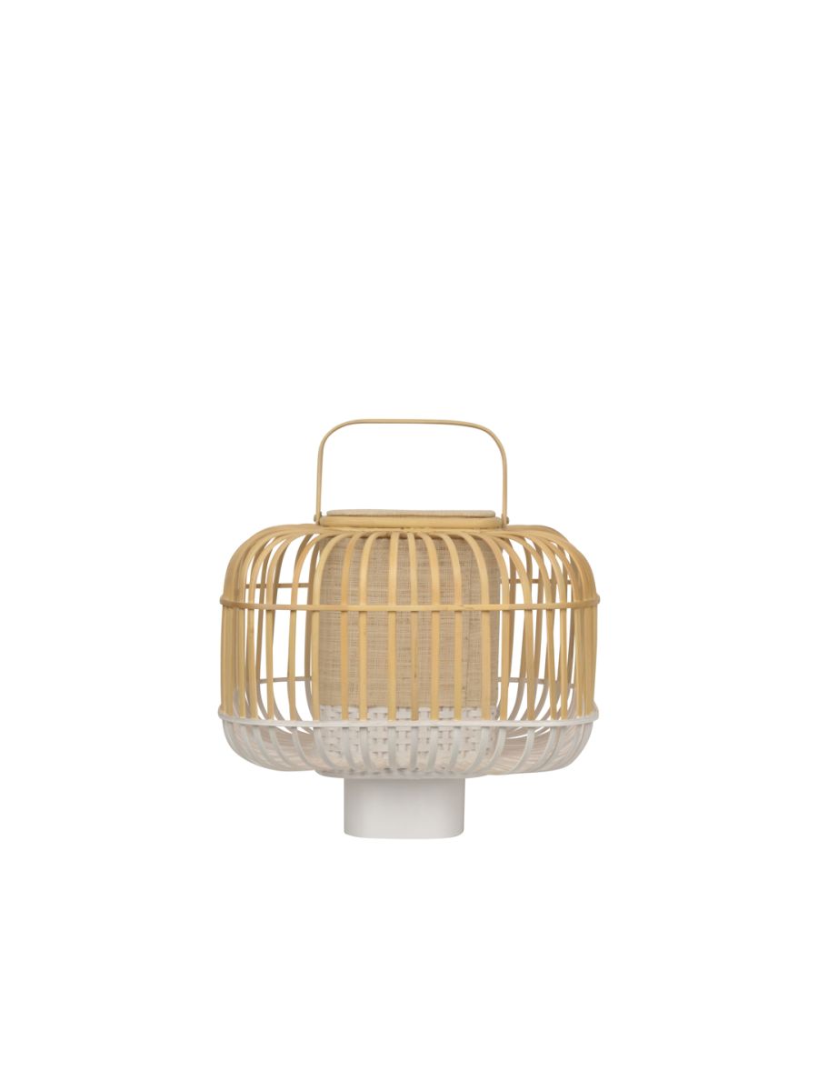 LAMPE BAMBOO SQUARE S BLANC