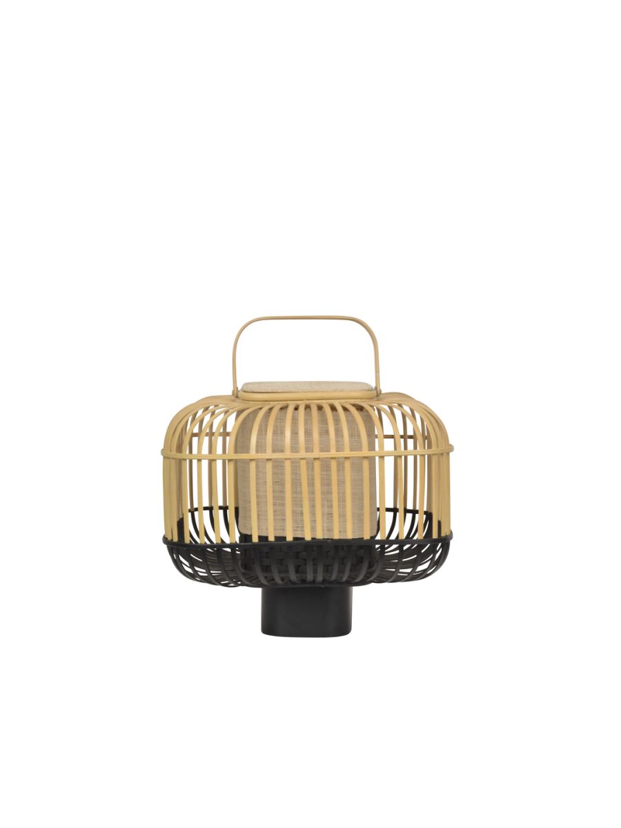 LAMPE BAMBOO SQUARE S NOIR